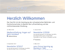 Tablet Screenshot of cerclair.ch